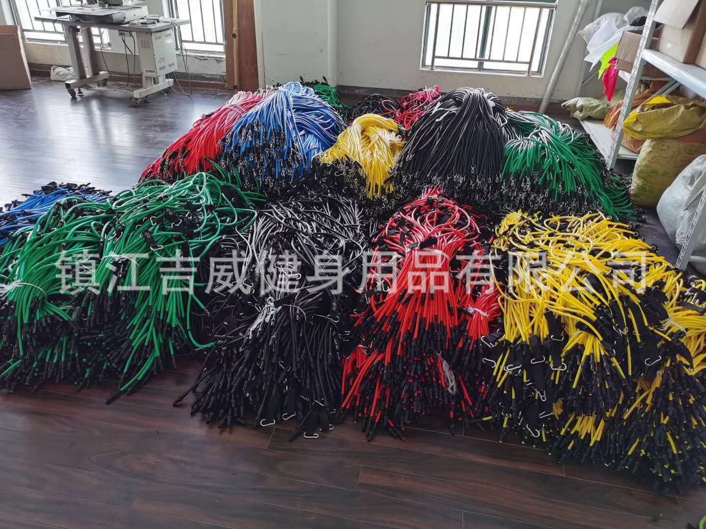 跨境OEM健身器材11件套拉力绳套装阻力带弹力带