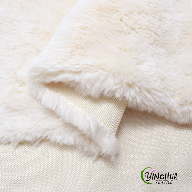 多色现货高品质兔狐毛绒 韩版秋冬厚实长毛大衣套装玩具箱包布