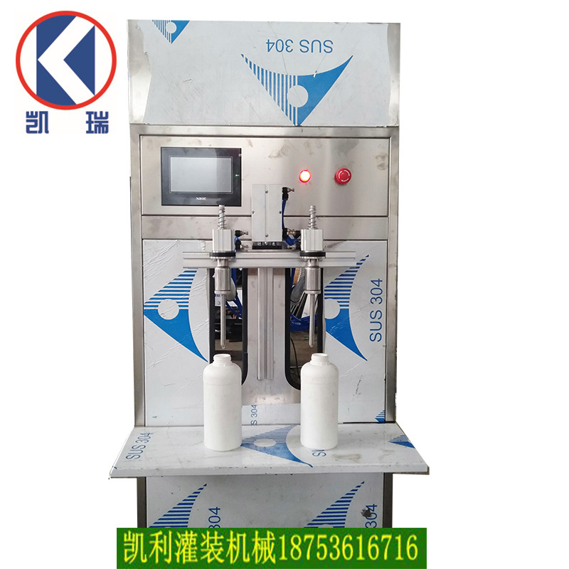 灌装机 液体 半自动液体肥料灌装机 半自动饮料灌装机 触摸屏调节
