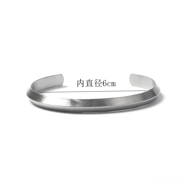 Simple Stainless Steel Triangle Bracelet display picture 6