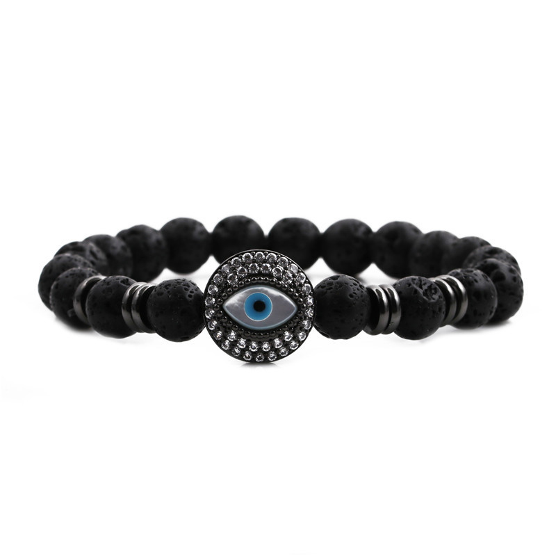 Fashion New Skull Demon Eyes Beaded Bracelet display picture 4