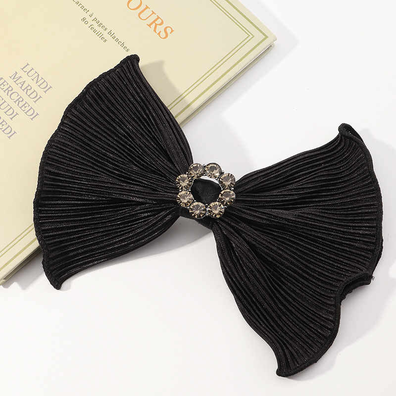 Black Bow Lace Hairpin display picture 7