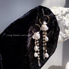 Earrings, crystal from pearl