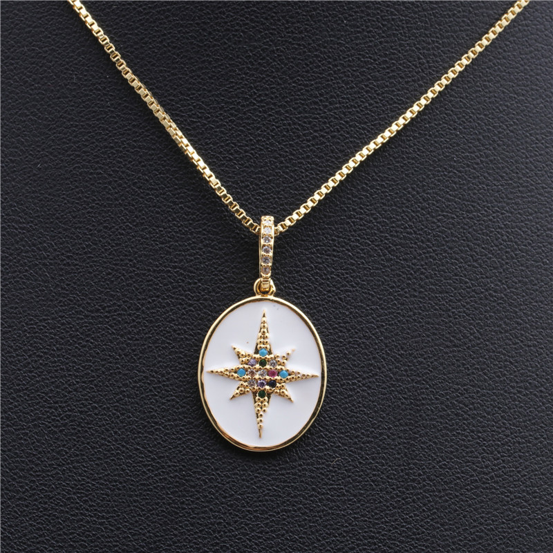 Jewelry Water Drop Geometry Drip Pendant Necklace Ladies Necklace Copper Necklace Wholesale Nihaojewelry display picture 4