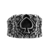 Men's ring hip-hop style stainless steel, accessory heart-shaped, European style
