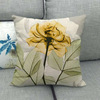 X-Ray colorful transparent flower linen pillow sleeve cross-border platform and other sources of supply and other sources of cushion cover to sell direct sales 010