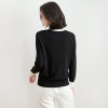 Fashion baby collar long sleeve sweater loose Korean thin Pullover