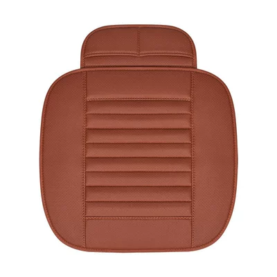 Seat cushion, seat cover — Pu Leather - orange-half-package-with-bamboo-charcoal-leaflet