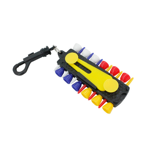 Factory direct sales golf spike holder portable ball fork ball mark green fork storage can be sold cross-border