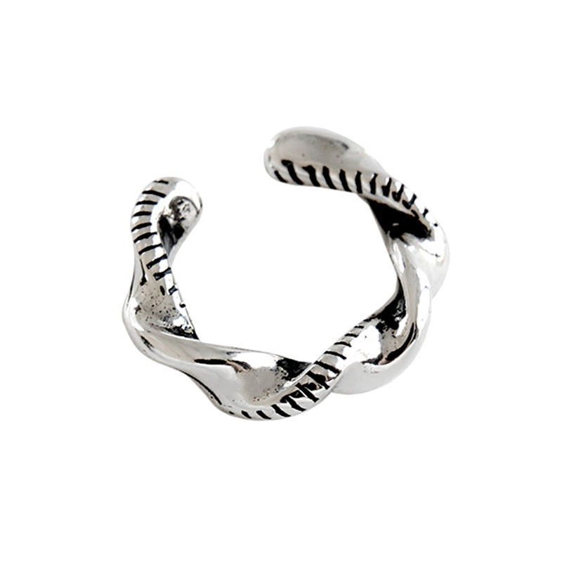 朋克麻花耳夹ins2020新款冷淡风酷暗黑系无耳洞耳夹耳饰货