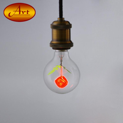 [ G80 Flame bulb-rose Rose ]originality Home Furnishing bar Restaurant 220V decorate bulb