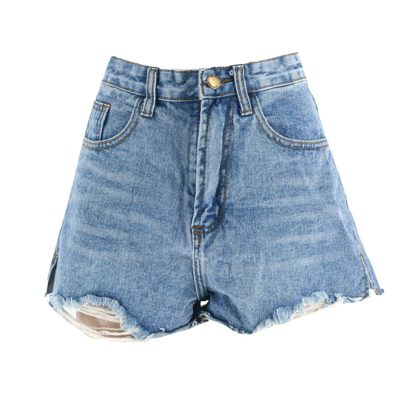 summer plus size ripped denim shorts  NSSY9473