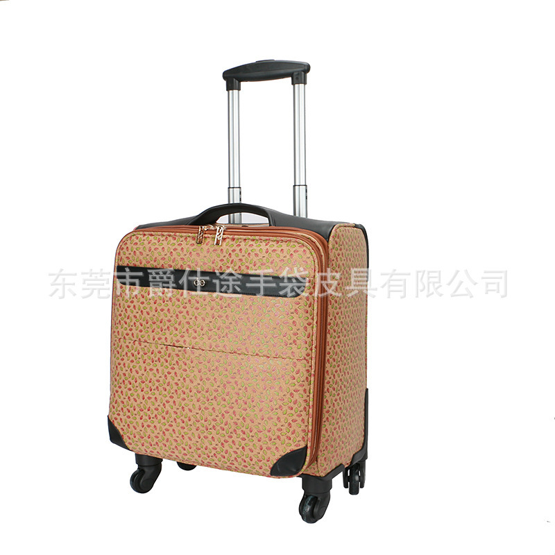 Designer Original Cork Suitcase Fashion Printed Real Wood Suitcase Computer Portable Cork Trolley Case