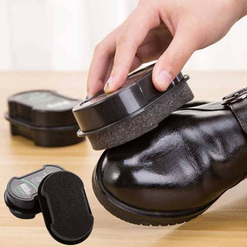 Sponge shoe wax leather shoe brightening leather maintenance oil sponge shoe polish replenishing oil colorless brightening oil
