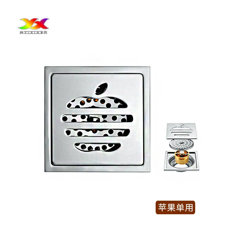 Stainless steel floor drain toilet 50 deodorant floor drain bathroom square washing machine dual -use engineering floor drain wholesale