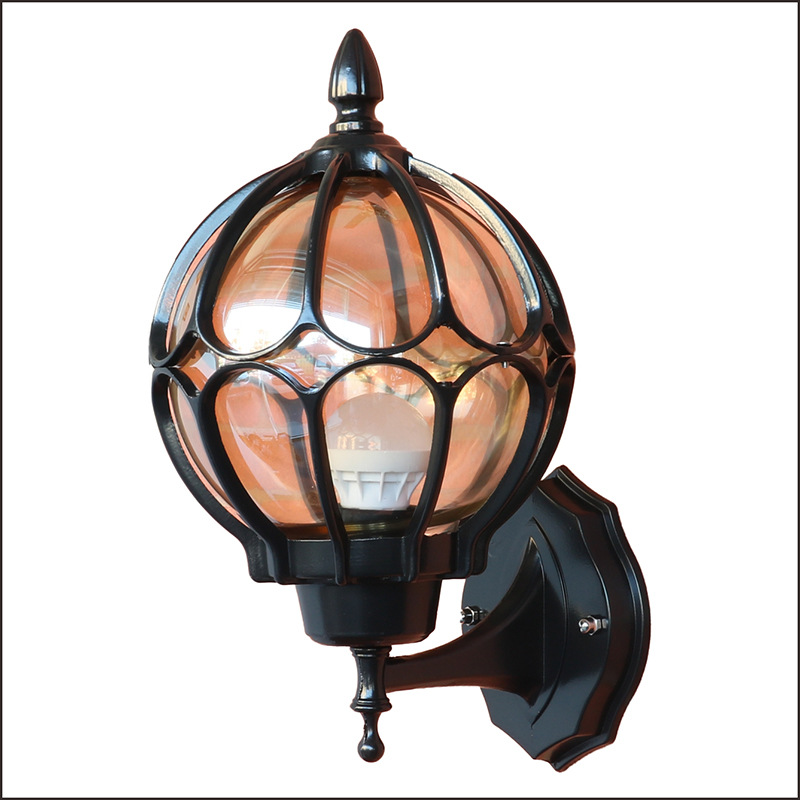 Lámpara de pared impermeable al aire libre estilo europeo balcón escaleras exterior lámpara de pared al aire libre retro Villa jardín puerta pasillo jardín lámpara