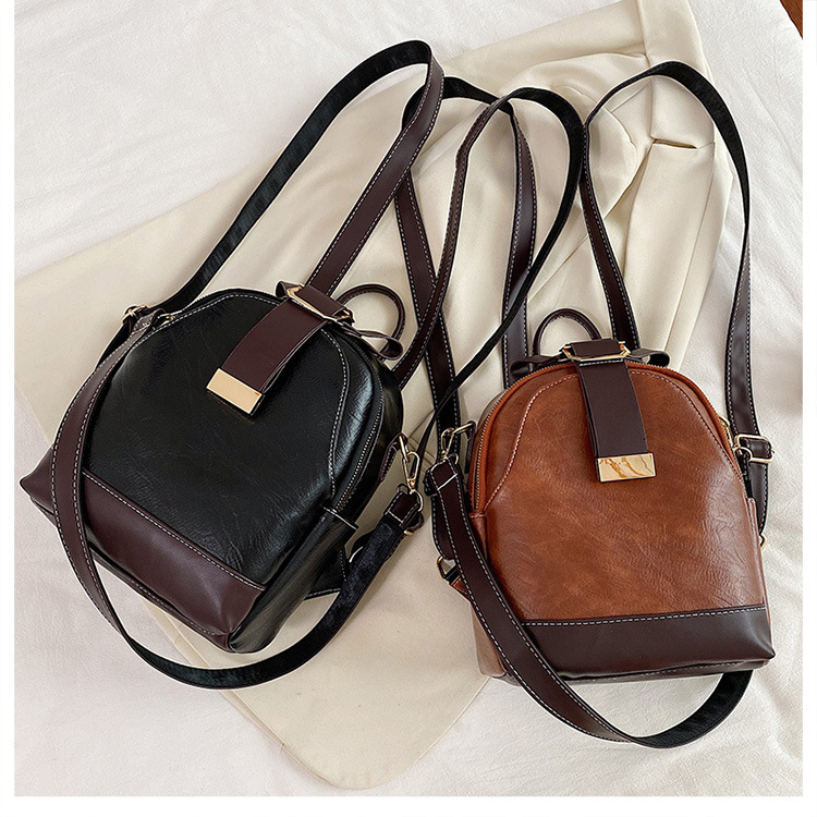 Fashion Retro Contrast Color Small Backpack Wholesale Nihaojewelry display picture 31