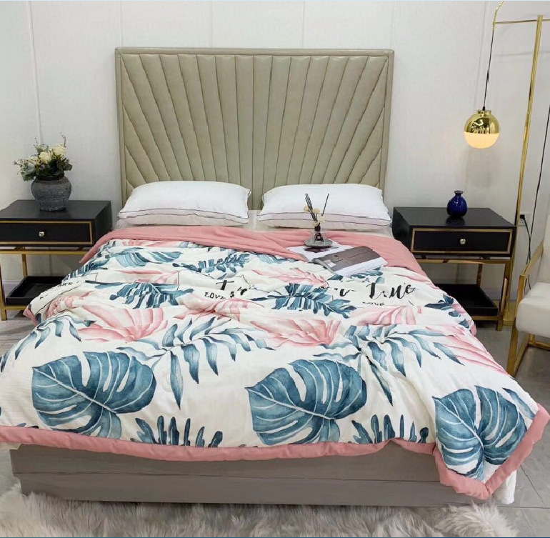 微商爆款夏被家纺夏被2020年新款水洗棉印花夏凉被空调礼品会销|ru