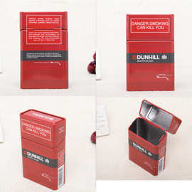 厂家供应马口铁盒 金属包装盒 常规香烟盒20只装翻盖烟盒方形铁盒