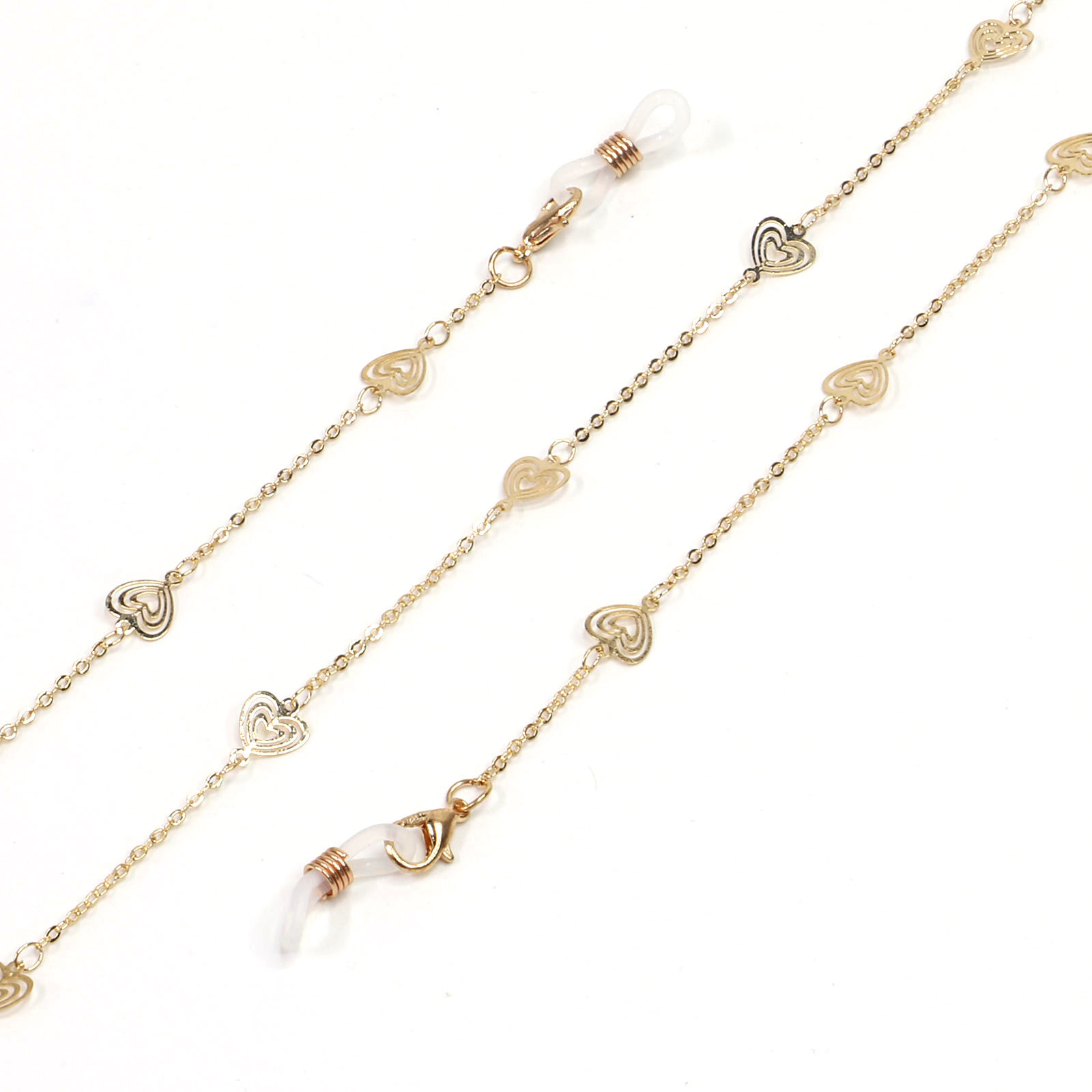 15g Weight Metal Material Hot Fashionable Simple Golden Hollow Peach Heart Glasses Chain Chain Glasses Chain Wholesale Nihaojewelry 1