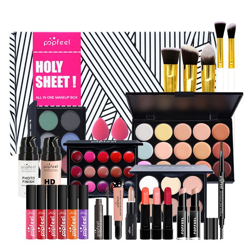 1000g Weight Makeup Set Type Of Cosmetics Paste Material Multicolor Pattern Elegant, Glam, Punk Style Elegant Glam Punk Multicolor Paste Makeup Set 18