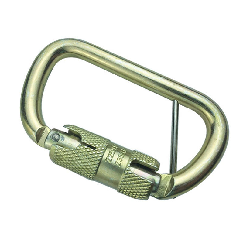 JECH带固定销连接装置钢制D型安全钩23KN