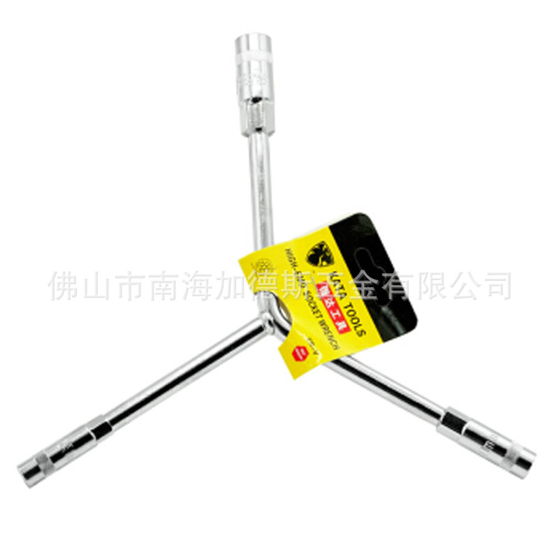 锴达KATA三叉扳手Y型套筒轮胎扳手三叉套筒8-10-12 三叉板子
