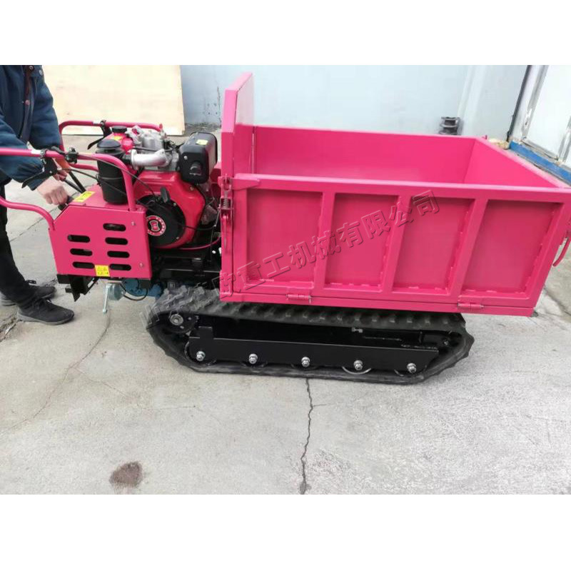 果园瓜果运输履带车 复杂地形物料搬运车 工地基建崎岖地段运料车