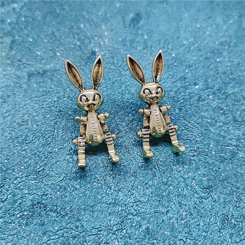 Rabbit Retro Earrings display picture 3