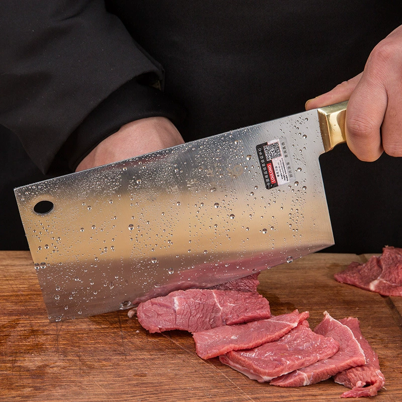 Spot supply Lou Long Family Alloy Cutting Knife Knife Pure copper knife handle lasts long -lasting sharp chef