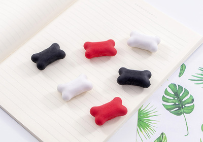 批发双叶橡皮擦文具小骨头橡皮创意可爱卡通铅笔擦小学生儿童奖品