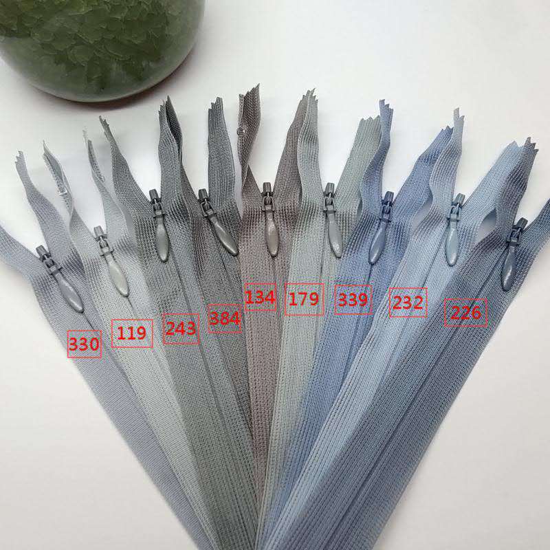 YKK 2号网边丝边隐形水滴头拉链婚纱裙子晚礼服24英寸YKK正品现货