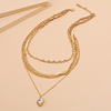 Retro fashionable trend necklace, European style, simple and elegant design