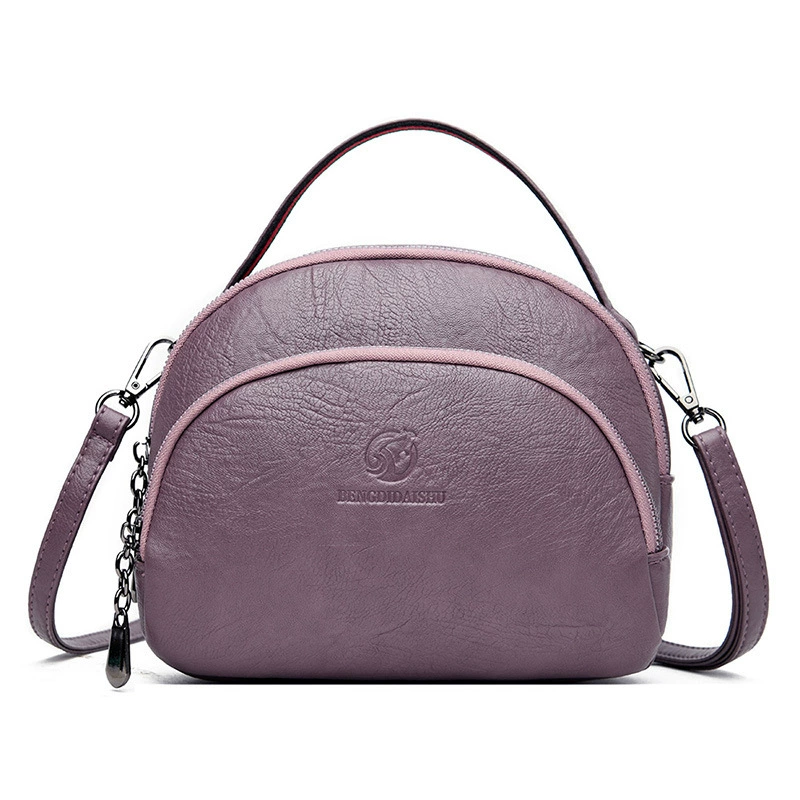 One‑shoulder bag, Korean style, soft polyurethane, compact 21×9×17 cm