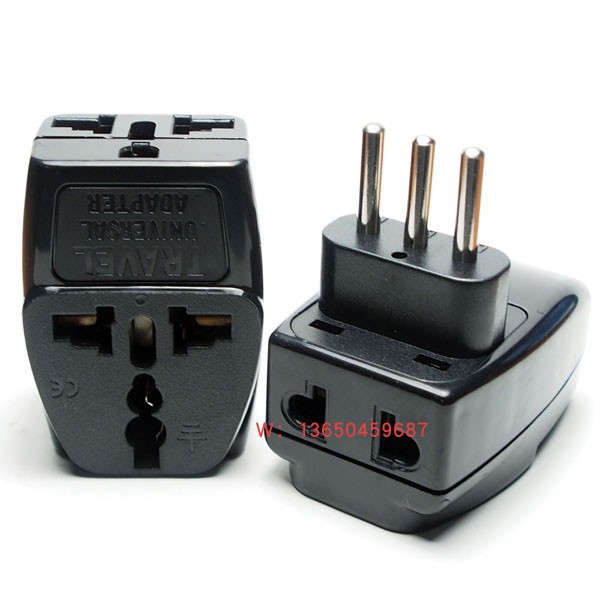 嵌入式意大利转换插头 乌拉圭电源转换器 旅行适配器 一头转三座