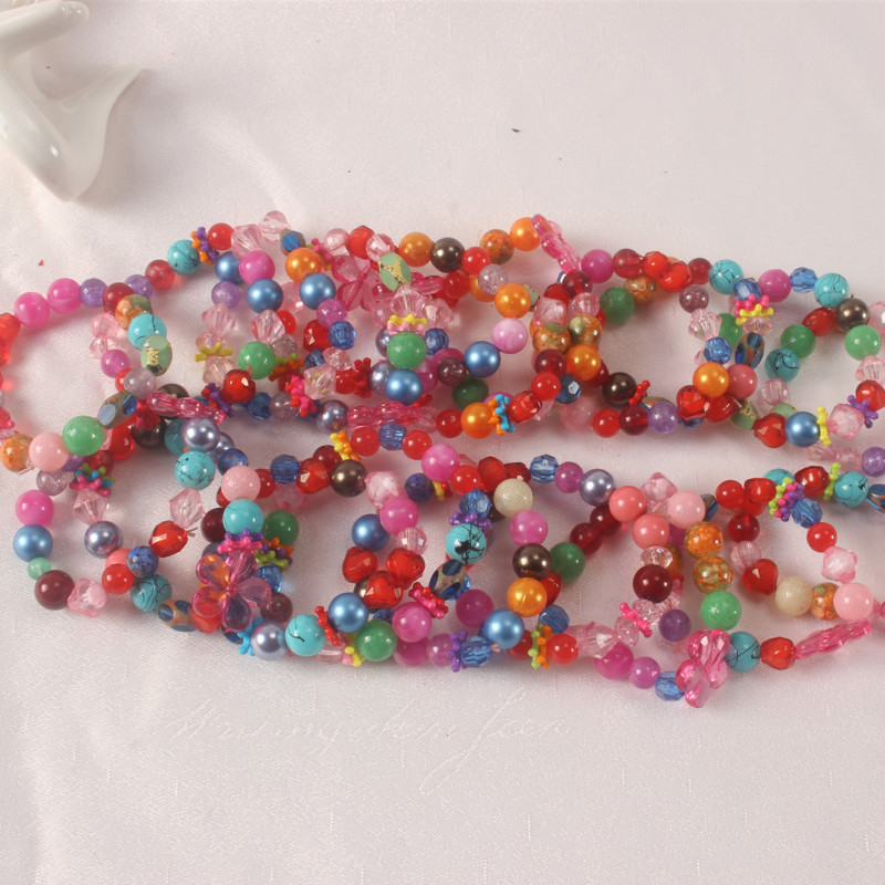混色珠子手链