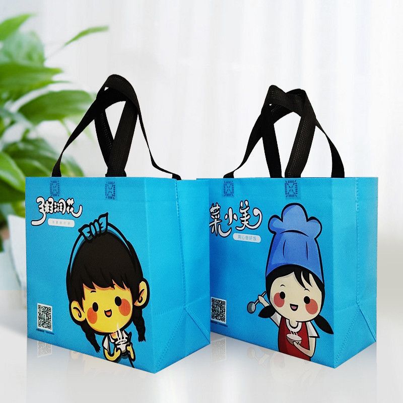 定做无纺布覆膜立体袋 覆膜立体包装袋 外卖覆膜立体送餐袋购物袋