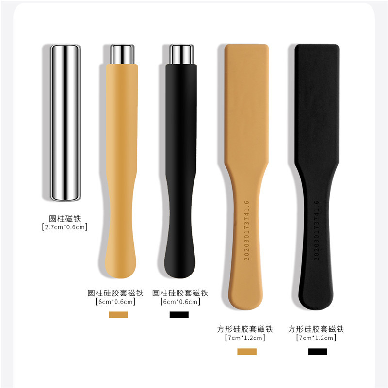 Arte de uñas ojo de gato imán Cristal ojo de gato Esmalte de uñas pegamento imán cilíndrico de lujo especial imán de succión fuerte herramienta de uñas