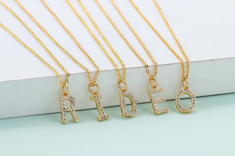 Fashion 26 English Letter Necklace Wholesale display picture 11