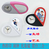 Hot -printed consumables alarm clock makeup mirror Putting three -in -one can be printed with heart -shaped heart -shaped stroke DIY personality custom gift