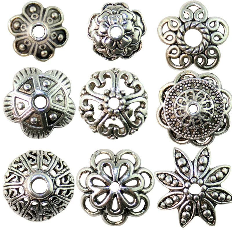 Бисерные наконечники (Zhuheyuan) Assorted декоративные разделители бусины, флористические дизайны, аксессуар для браслета DIY