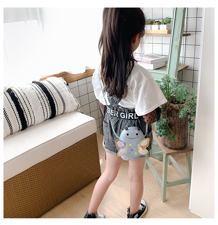 Girl's Mini Pu Leather Patent Leather Animal Cute Sequins Zipper Crossbody Bag display picture 2