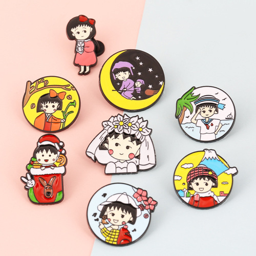 Foreign trade Japanese style Harajuku style cartoon sweet anime character brooch cute student soft girl wedding dress brooch