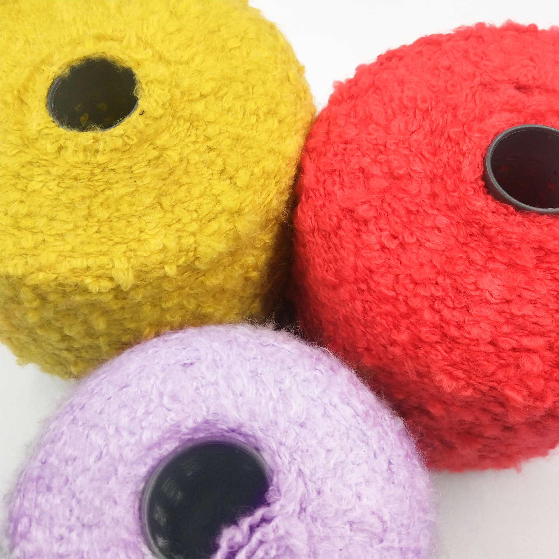 2.6s编织纱线花式线腈纶毛线圈圈纱线 机织编织地毯纱线可定制