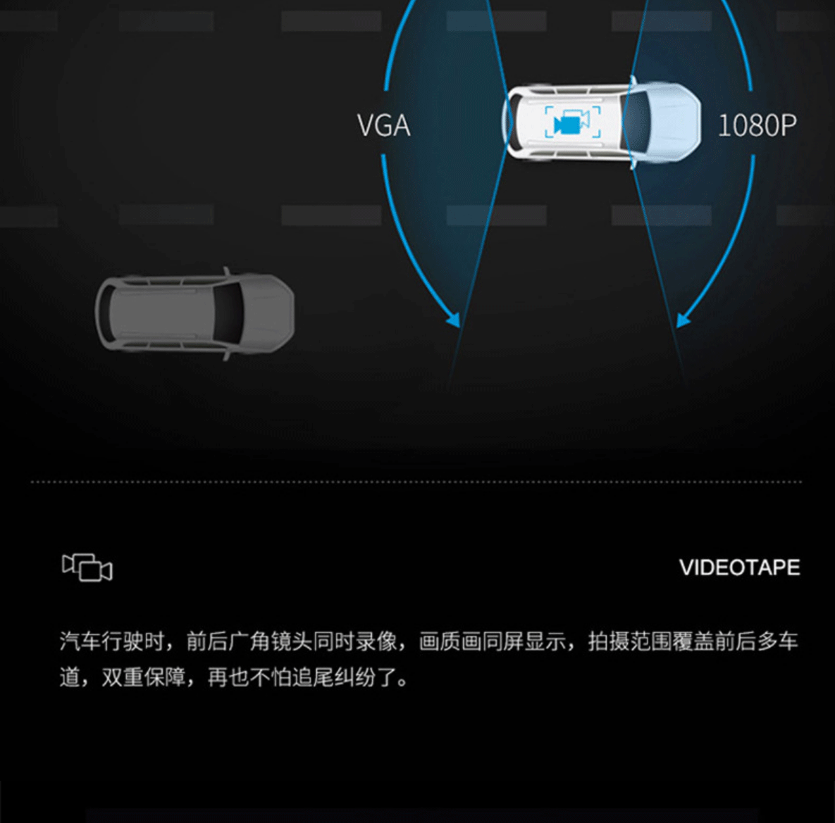 New private model 4.5 inch rearview mirror driving recorder HD 1080P front and rear double lens reversing Image wholesale