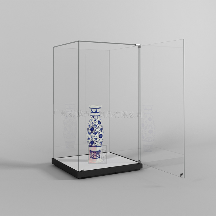 泰诚博物展览馆玻璃展示柜厂家纪念馆古董展示柜带锁全玻璃柜定做