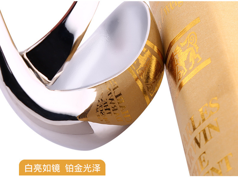 锌合金天鹅座创意厨房小工具水果叉咖啡勺天鹅餐具天鹅架勺叉餐具详情图5