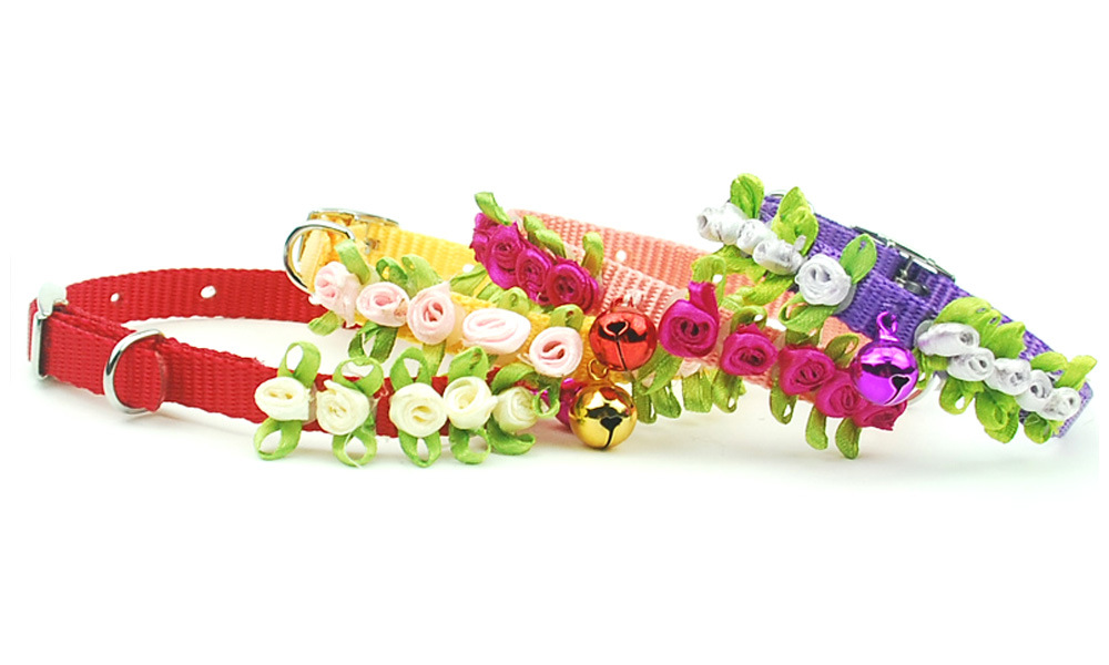 cat collar pet collar roses de