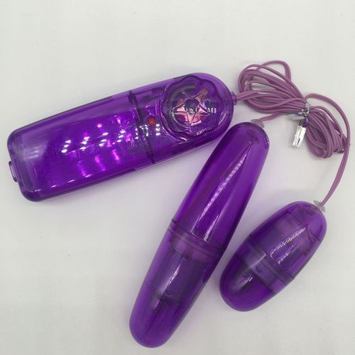 Erotic Double Vibrator, Transparent Vibrator, Female Masturbator, Couple's Teasing Toy, Adult Sex Product Wholesale for Foreign Trade