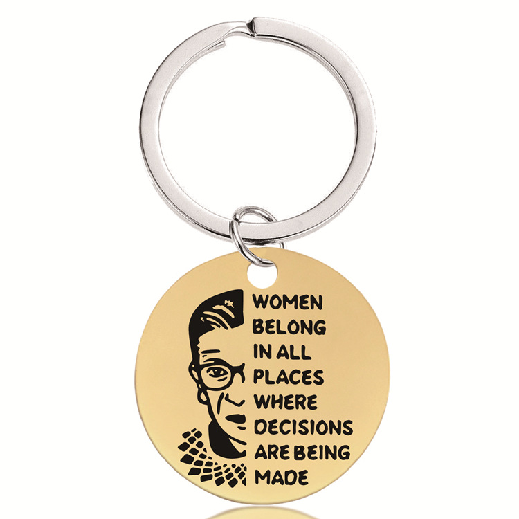 金色25内孔圆钥匙扣-法官